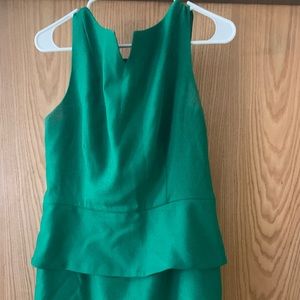 Peplum green dress!